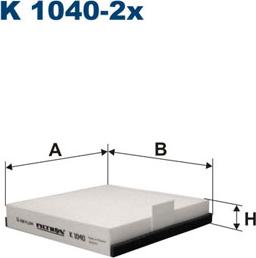 Filtron K1040-2x - Филтър купе (поленов филтър) vvparts.bg