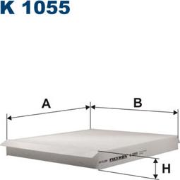 Filtron K1055 - Филтър купе (поленов филтър) vvparts.bg