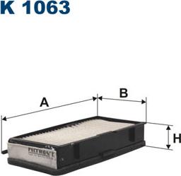 Filtron K1063 - Филтър купе (поленов филтър) vvparts.bg