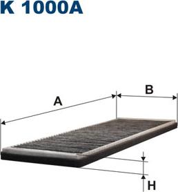 Filtron K1000A - Филтър купе (поленов филтър) vvparts.bg