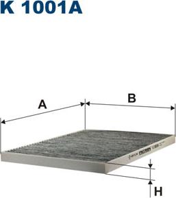 Filtron K1001A - Филтър купе (поленов филтър) vvparts.bg