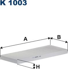 Filtron K1003 - Филтър купе (поленов филтър) vvparts.bg