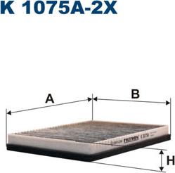 Filtron K1075A-2x - Филтър купе (поленов филтър) vvparts.bg