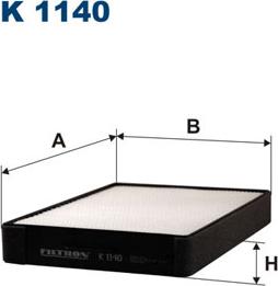 Filtron K1140 - Филтър купе (поленов филтър) vvparts.bg