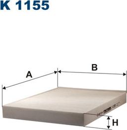 Filtron K1155 - Филтър купе (поленов филтър) vvparts.bg