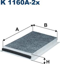 Filtron K1160A-2x - Филтър купе (поленов филтър) vvparts.bg