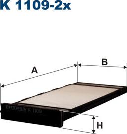 Filtron K1109-2x - Филтър купе (поленов филтър) vvparts.bg