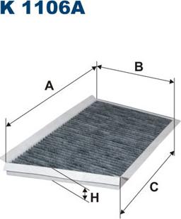 Filtron K1106A - Филтър купе (поленов филтър) vvparts.bg