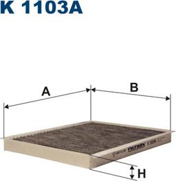 Filtron K1103A - Филтър купе (поленов филтър) vvparts.bg