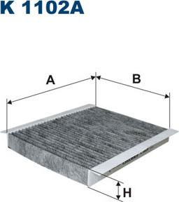 Filtron K1102A - Филтър купе (поленов филтър) vvparts.bg