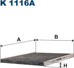 Filtron K1116A - Филтър купе (поленов филтър) vvparts.bg