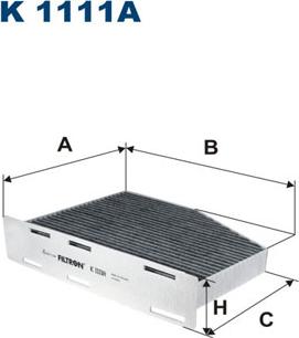 Filtron K1111A - Филтър купе (поленов филтър) vvparts.bg