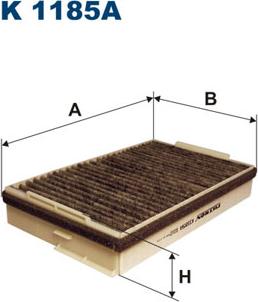 Filtron K1185A - Филтър купе (поленов филтър) vvparts.bg