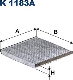 Filtron K1183A - Филтър купе (поленов филтър) vvparts.bg