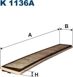 Filtron K1136A - Филтър купе (поленов филтър) vvparts.bg