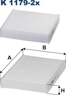 Filtron K1179-2x - Филтър купе (поленов филтър) vvparts.bg