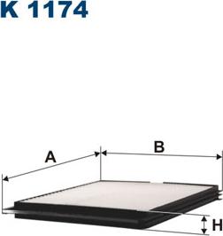 Filtron K1174 - Филтър купе (поленов филтър) vvparts.bg