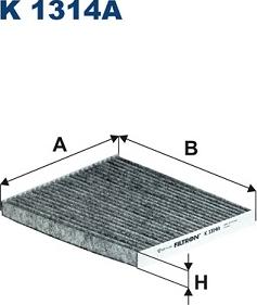 Filtron K1314A - Филтър купе (поленов филтър) vvparts.bg