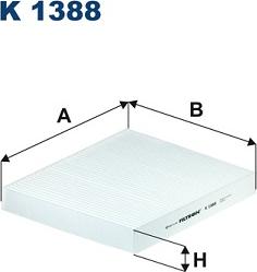 Filtron K 1388 - Филтър купе (поленов филтър) vvparts.bg