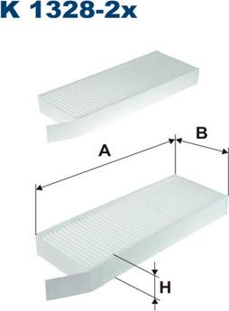 Filtron K1328-2x - Филтър купе (поленов филтър) vvparts.bg