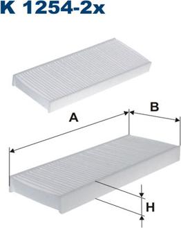 Filtron K1254-2x - Филтър купе (поленов филтър) vvparts.bg