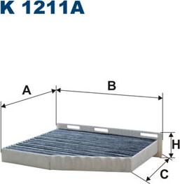 Filtron K1211A - Филтър купе (поленов филтър) vvparts.bg