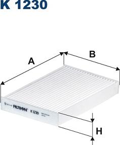 Filtron K 1230 - Филтър купе (поленов филтър) vvparts.bg