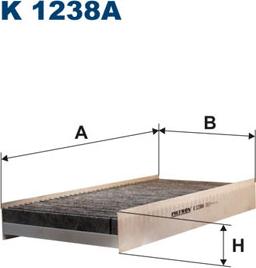 Filtron K1238A - Филтър купе (поленов филтър) vvparts.bg