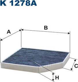 Filtron K1278A - Филтър купе (поленов филтър) vvparts.bg