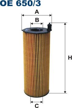 Filtron OE650/3 - Маслен филтър vvparts.bg