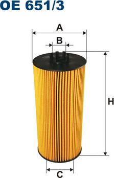 Filtron OE651/3 - Маслен филтър vvparts.bg