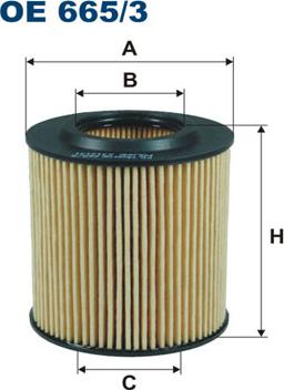 Filtron OE665/3 - Маслен филтър vvparts.bg