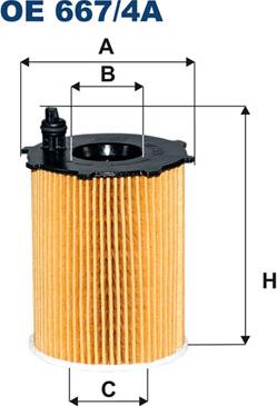 Filtron OE667/4A - Маслен филтър vvparts.bg