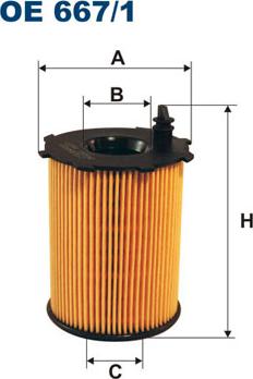 Filtron OE667/1 - Маслен филтър vvparts.bg