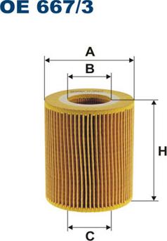 Filtron OE667/3 - Маслен филтър vvparts.bg