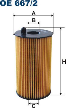 Filtron OE667/2 - Маслен филтър vvparts.bg