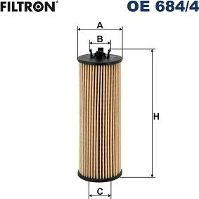 Filtron OE 684/4 - Маслен филтър vvparts.bg