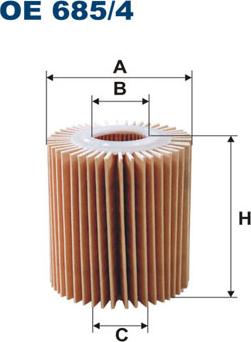 Filtron OE685/4 - Маслен филтър vvparts.bg