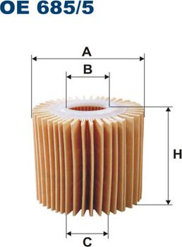 Filtron OE685/5 - Маслен филтър vvparts.bg