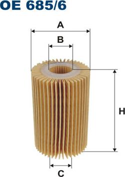 Filtron OE685/6 - Маслен филтър vvparts.bg