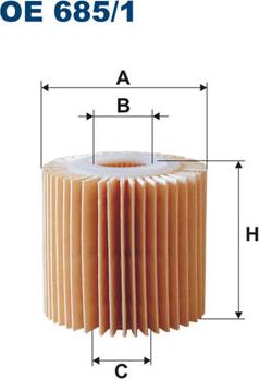 Filtron OE685/1 - Маслен филтър vvparts.bg