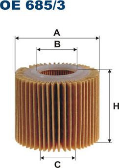 Filtron OE 685/3 - Маслен филтър vvparts.bg