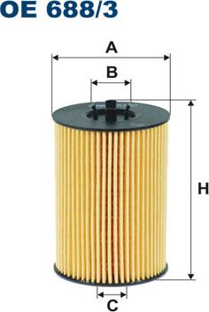 Filtron OE688/3 - Маслен филтър vvparts.bg