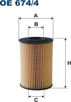 Filtron OE674/4 - Маслен филтър vvparts.bg