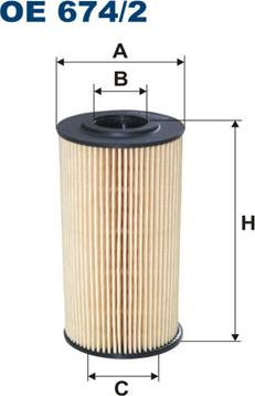 Filtron OE674/2 - Маслен филтър vvparts.bg