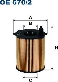 Filtron OE670/2 - Маслен филтър vvparts.bg