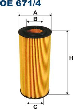 Filtron OE671/4 - Маслен филтър vvparts.bg