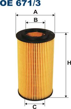 Filtron OE671/3 - Маслен филтър vvparts.bg