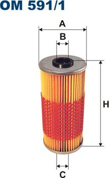 Filtron OM591/1 - Маслен филтър vvparts.bg