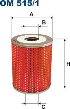 Filtron OM515/1 - Маслен филтър vvparts.bg